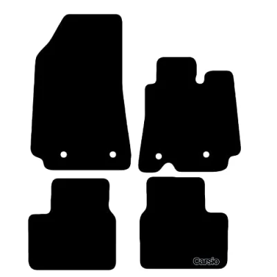 Image of Carsio Carpet Car Mats For Renault Arkana 2021+ Onwards Tailored Fit Floor Mat Set Complete Accessory Black Custom Fitted All Weather, Anti Slip Backing &amp; Trim