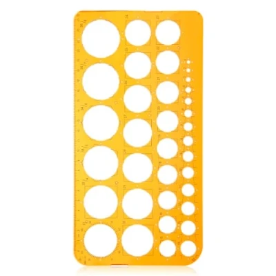 Image of GLADFRESIT Circle Stencil Ruler,Circle Painting Templates Reusable Circular Template Ruler for Drawing Crafts Art Architectural Design
