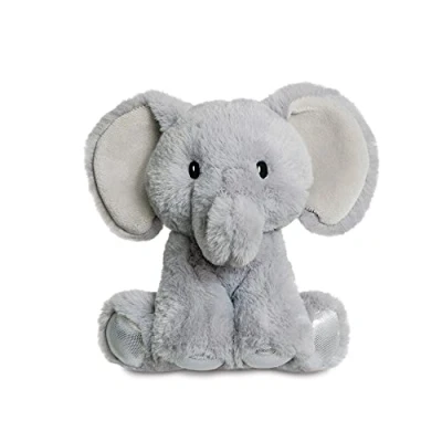 Image of Aurora, 61410, Glitzy Tots Elephant, 6In, Soft Toy, Grey and Silver