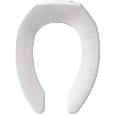 Image of Bemis 1955SSTFR 000 Toilet Seat Elongated Open Front Less Cover, White