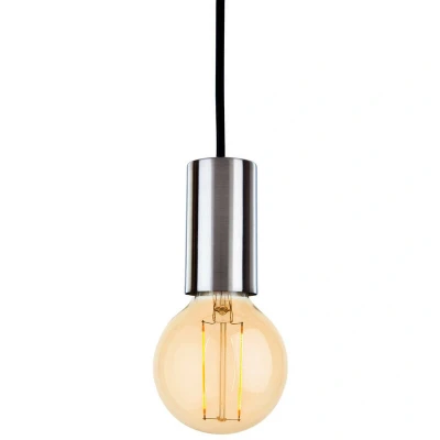 Image of Firstlight Berkeley Modern Style Pendant Cord Set Brushed Steel