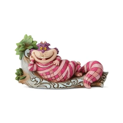 Image of Enesco Disney Traditions by Jim Shore Alice in Wonderland Cheshire Cat on Tree Figurine, 2.72 Inch, Multicolor