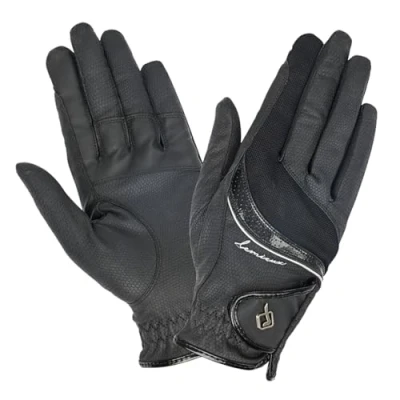 Image of LeMieux Competition Adults Horse Riding Gloves Black Large