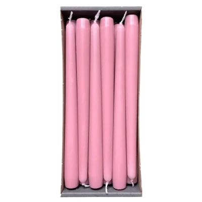 Image of Nordring Tapered Candles 2.3 cm x 25 High Antique Pink Pack of 12