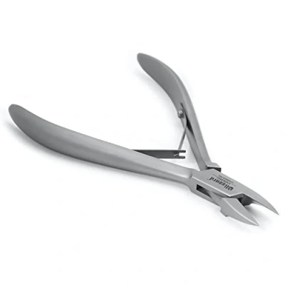 Image of Ingrown Nail Clippers for Men with Toenails Blizzard Podiatrist Toenail Clipper Set German Forged 5 inch Professional Cutter Straight Head Podiatry Nipper Kit Hospital Grade