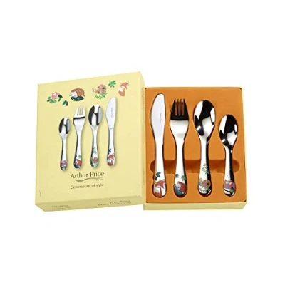 Image of Arthur Price XPCH1018 4 Piece Child&#039;s Cutlery Set, Stainless Steel