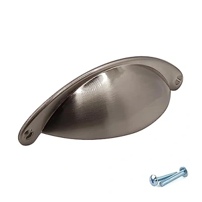 Image of M4TEC Cup Kitchen Cabinet Door Handles Cupboards Drawers Bedroom Furniture Pull Handle Brushed Stainless Steel. VD9 Series: 64 mm