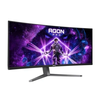 Image of AOC Agon PRO AG346UCD 34 inch OLED WQHD curved gaming monitor, 175 Hz, 0.03 ms, FreeSync Premium Pro, G Sync comp., HDR400 (3440x1440, 2X HDMI, DisplayPort, USB Hub) black