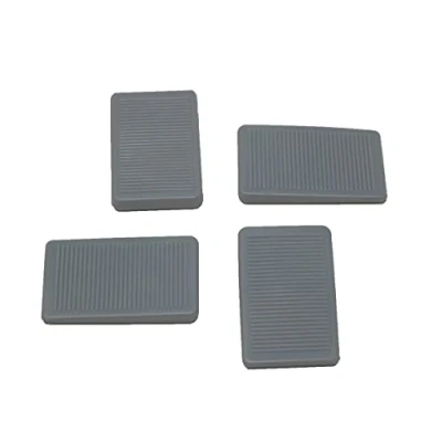 Image of 4 x fiXte Furniture Wedges Levellers Levelling Shims Soft Rubber Flexible Stackable in Grey