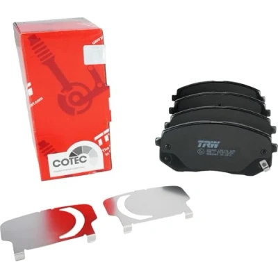 Image of 581013ZA76, 58101D7A00, 58101D7A50 Brake pad set TRW GDB3642 with acoustic wear warning accessories HYUNDAI: Tucson, i40 Saloon, ix35
