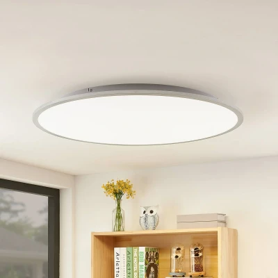 Image of LED Ceiling Light &#039;Narima&#039; (Modern) in White for e.g. Kitchen (1 Source,) from Lindby lamp, lamp