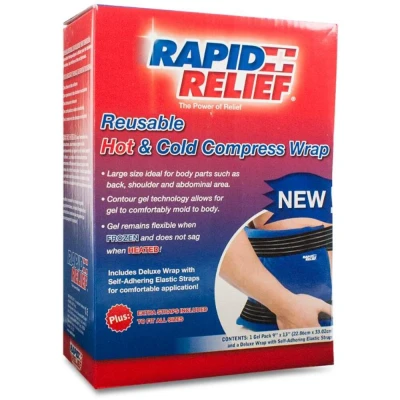 Image of Deluxe Reusable Hot/Cold Compress Wrap 9x 13