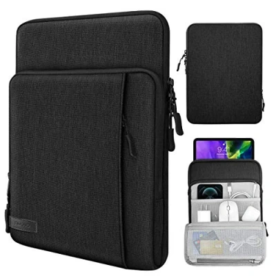 Image of TiMOVO 9 11 Inch Tablet Sleeve Bag for iPad 10th Gen. 10.9&quot;, 9th/8th/7th 10.2&quot;, Air 11/Air 5th/4th 10.9&quot;,Galaxy Tab A9+/A9 Plus 11&quot;, Protective with Pockets, Black