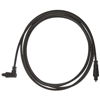 Image of goobay 41595 Toslink Cable, 90 Angled (360 Rotating Connector), 2 Metres, Fibre Optic Cable on One Side, Digital Audio with Best Quality