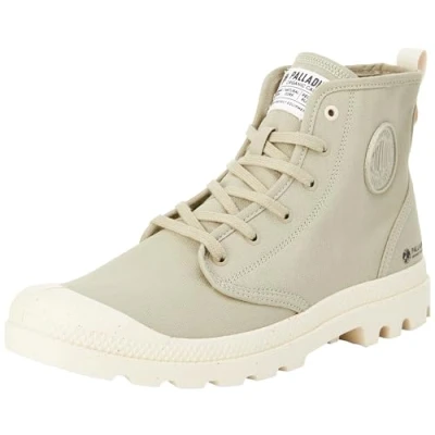 Image of Palladium Pampa Unisex Hightop trainers, Size: 12, Eucalyptus Cotton