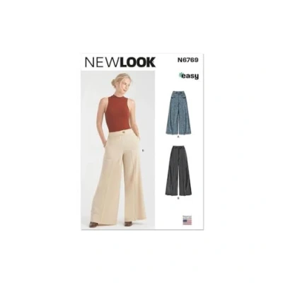 Image of NEW LOOK UN6769A Misses&#039; and Petite Pants Size 10 12 14 16 18 20 22