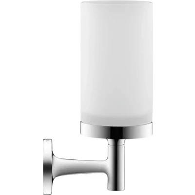 Image of Duravit Starck T Toothbrush Beaker Glass Brass Chrome One Size