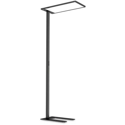 Image of COMFORT Dimmable LED Integrated Floor Lamp Black, In Built Switch, 3000K