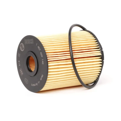 Image of 05015171AA, 5015171AA Oil Filter BOSCH 1 457 429 142 with gasket/seal Insert VOLKSWAGEN: GOLF 3, Touareg I, Transporter 5, PORSCHE: Cayenne