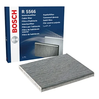 Image of 0897400820, 0897400850, 897400820, 897400850 Pollen Filter BOSCH 1 987 435 566 Activated Carbon 200mm 220mm 20mm TOYOTA: Corolla IX Hatchback