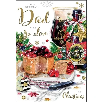 Image of Jonny Javelin Special Dad With Love At Christmas Card