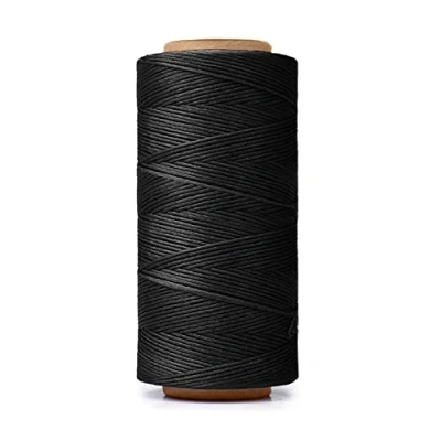 Image of HILELIFE 260m 150D Waxed Thread for Leather Sewing, Hand Craft DIY, Wallets, Shoe Repairing, Book Binding (Black)