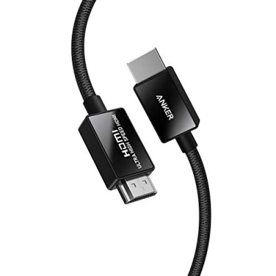 Image of Anker 8K@60Hz HDMI Cable, Ultra High Speed 4K@120Hz 48Gbps 6.6 ft HD to Cord, Support Dynamic HDR, eARC, Dolby Atmos, Compatible with PlayStation 5, Xbox Series X, and More