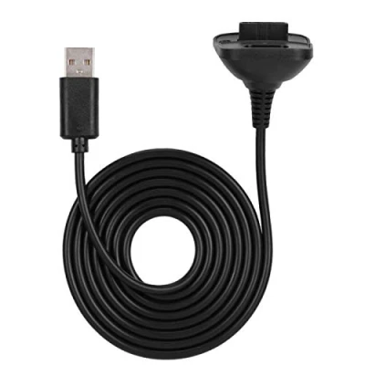 Image of ciciglow Charger Cable for XBOX 360 Controller 2 In 1 1.5m Fast Charging ABS Cable, Wired Controller(Black)