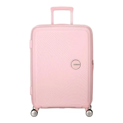 Image of American Tourister SoundBox Medium Check in Pastel Pink