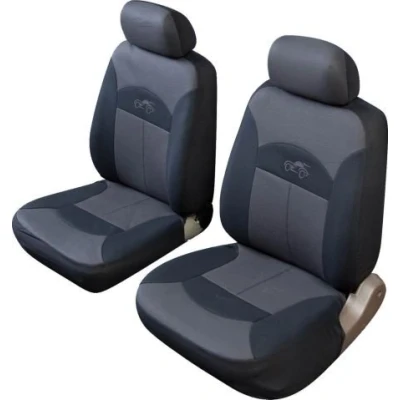 Image of Celcius Universal Fit Front Pair Car Seat Covers in Grey and Black