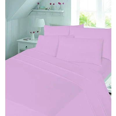 Image of Lyallpur 100% BRUSHED COTTON COT BED 140CM X 70CM FLANNELETTE FITTED SHEET WARM SOFT SHEETS (Pink)