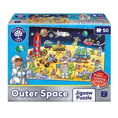 Image of ORCHARD TOYS Outer Space jigsaw puzzle, An out of this world For Children Age 4+, Perfect Fans, Family Game, Educational Game Toy