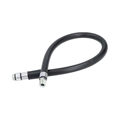Image of Replacement 21&quot; Tyre Inflator Spare End Air Hose 1/4&quot; to BSP Male Thread