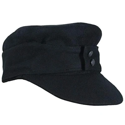 Image of Epic Militaria Replica WW2 German Panzer M43 Field Cap (61 cm) Black