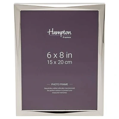 Image of Hampton Frames Photo Frame, Silver, 6x8 (15x20cm)