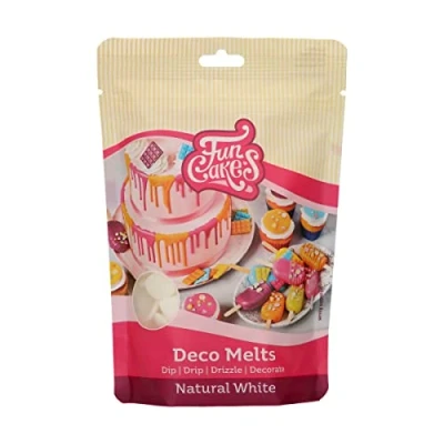 Image of FunCakes Deco Melts Natural White No E171, AZO Free, 250 g