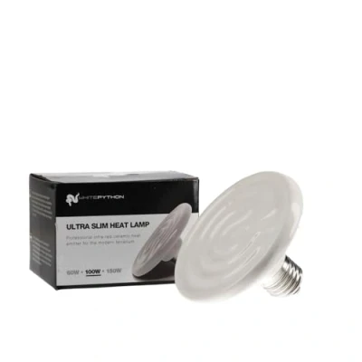 Image of WhitePython Ulta Slim Ceramic Heat Emitter 100 Watts Heating for Reptiles and Amphibians Lamp