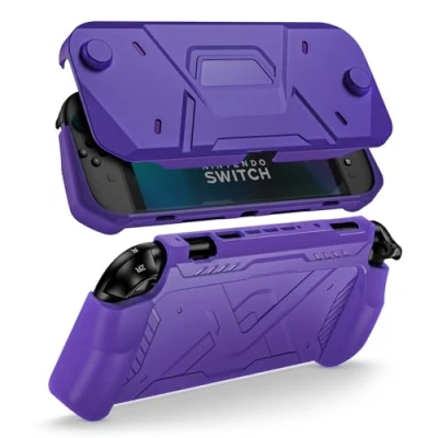 Image of ProCase Protective Case for Nintendo Switch 2 (2025 Model), TPU Front Cover + Soft Back Shell with Ergonomic Grip New 7.9 Inch 2025 Release Purple