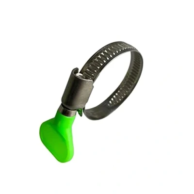 Image of Stainless Steel Thumb Screw/Wing Hose Pipe Clip Jubilee Clamp 16 25mm (9MM BW) x10