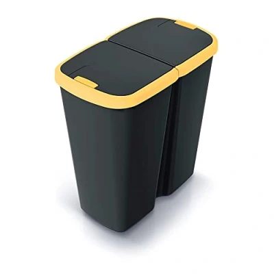 Image of KEDEN Waste Bin with 2 Independent Lids 50L
