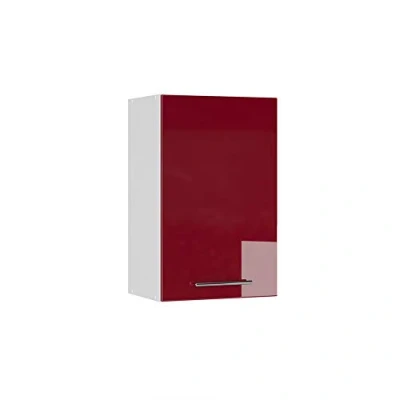 Image of Vicco Bathroom cabinet Fame Line, Bordeaux High Gloss/White, 45 x 72 cm
