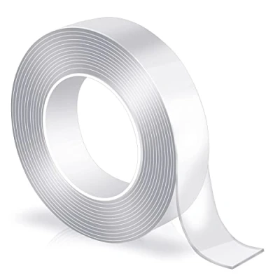 Image of Double Sided Tape, Sticky Tape,Clear Tape for Indoor Installation. (1.7Meter x 2.3CM 1MM)