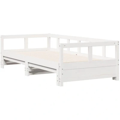 Image of vidaXL Daybed without Mattress White 90x190 cm Solid Wood Pine