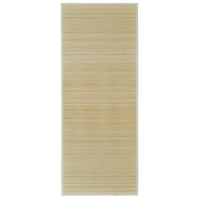 Image of vidaXL Rectangular Natural Bamboo Rug 120 x 180 cm