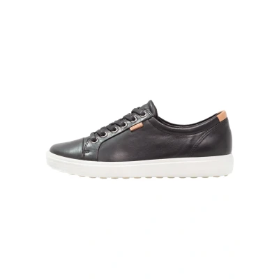 Image of ECCO SOFT Trainers, Women&#039;s, Size: 2.5 3, Black Leather