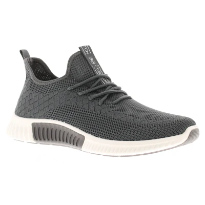 Image of Crosshatch Mens Trainers Rideout Grey Textile Size UK 7