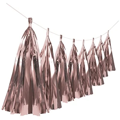 Image of Amscan 9911622 Tassel Garland Rose Gold