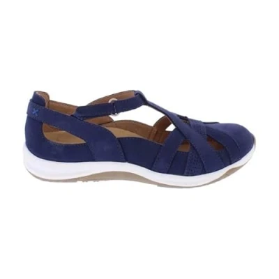 Image of Free Spirit Womens Paige Suede Shoes (Navy, UK Footwear Size System, Adult, Women, Numeric, Medium, 6)