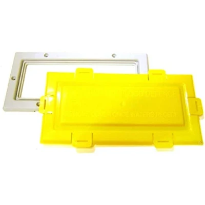 Image of Airbrick Flood Water Defence Protection Cover with White Coloured Frame