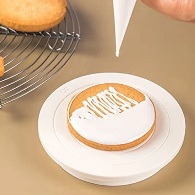 Image of GAOINTELL Spinning Cake Decorating Stand Non Slip Cookie Turn Table Baking Tool Easy To Control Use Swivel